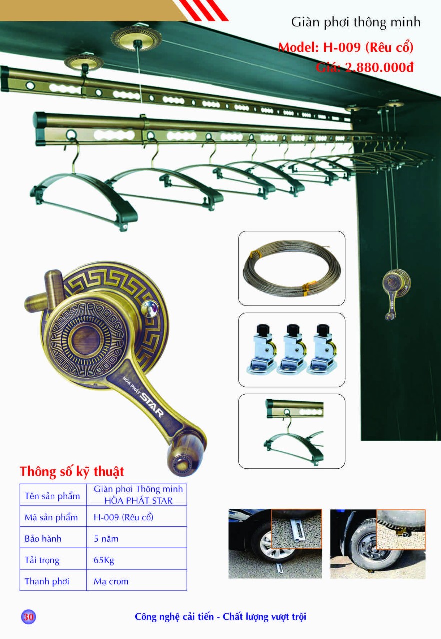 Giàn phơi Hòa Phát H-009
